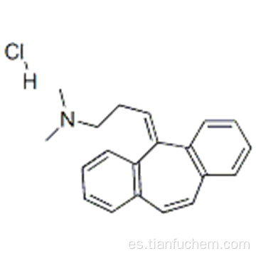 1-Propanamina, 3- (5H-dibenzo [a, d] ciclohepten-5-ilideno) -N, N-dimetil-, clorhidrato (1: 1) CAS 6202-23-9